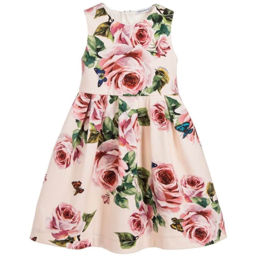 Dolce & Gabbana Rose Pink Kids Dress